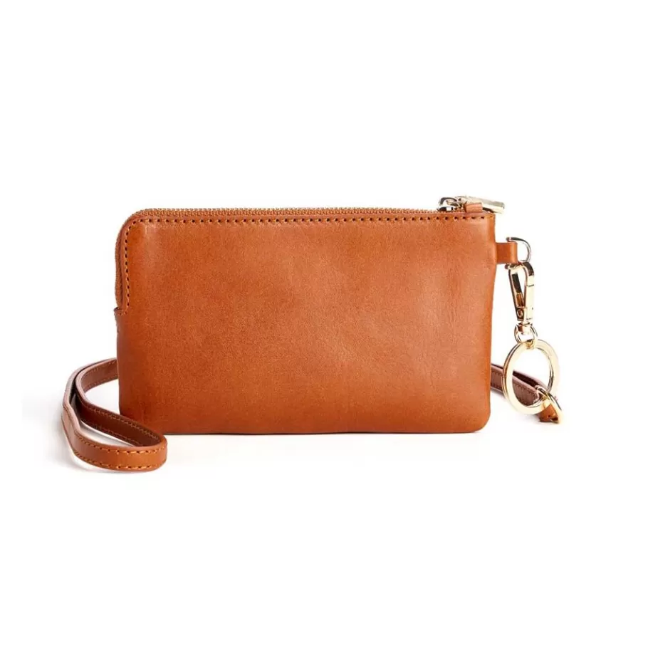 Store D23-21001-OG Zip Case COGNAC Dame Dame Tasker | Dame Tasker